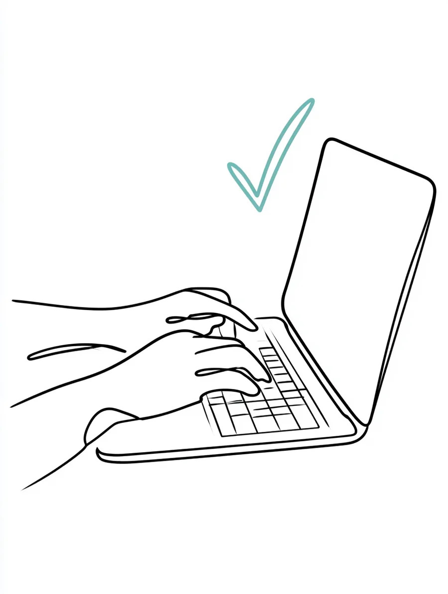 Hands on a laptop confirming an online loan payment successfully