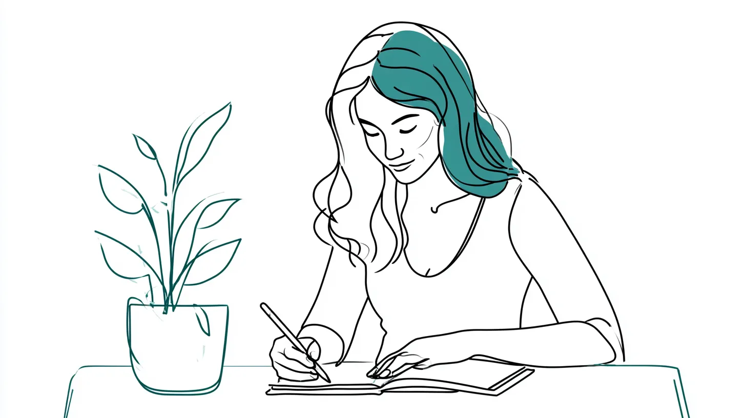 Woman planning her budget before requesting personal loans online